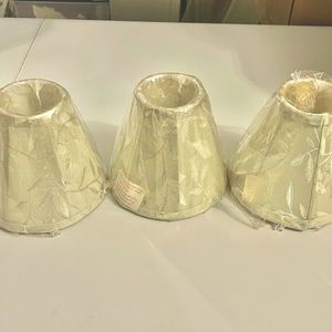 Sage, Damask & Bead Fringe Lampshade Set